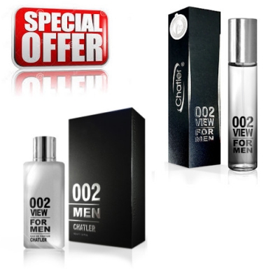 Chatler 002 View Men - Promotional Set, Eau de Parfum 100 ml + Eau de Parfum 30 ml