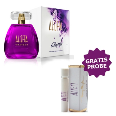 Chatler Aloha 100 ml + Perfume Sample Spray Thierry Mugler Alien