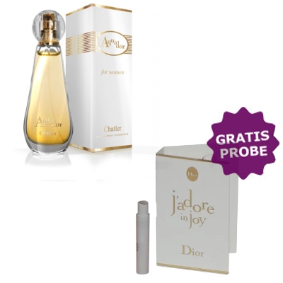 Chatler Aquador 100 ml + Perfume Sample Spray Dior Jadore