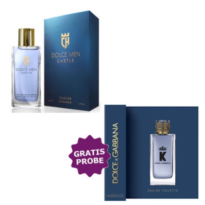 Chatler Dolce Men Castle 100 ml + Perfume Sample Spray K by Dolce Gabbana