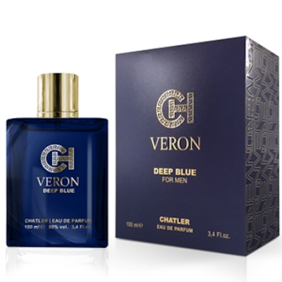 Chatler Veron Deep Blue 100 ml + Perfume Sample Spray Versace Dylan Blue Homme