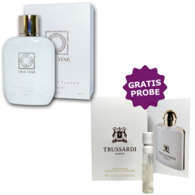 Cote Azur True Star 100 ml + Perfume Sample Spray Trussardi Donna