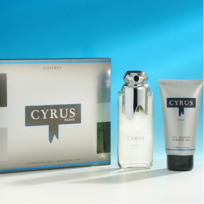 Paris Bleu Cyrus - Set for Men, Eau de Toilette, Showergel