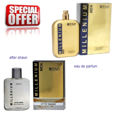 JFenzi Millenium Men - Promotional Set, Eau de Parfum, Aftershave