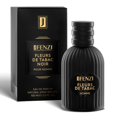 JFenzi Fleurs De Tabac Noir Homme - Eau de Parfum for Men 100 ml