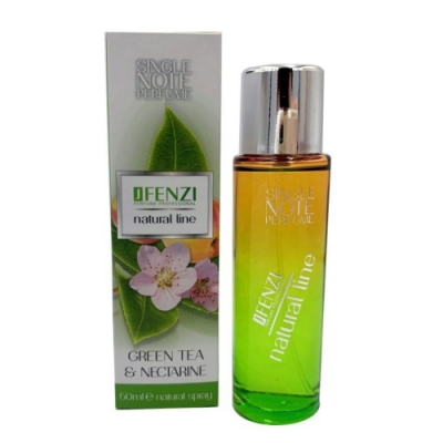 JFenzi Natural Line Green Tea & Nectarine - Eau de Parfum for Women 50 ml