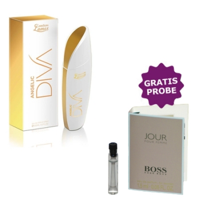 Lamis Diva Angelic 100 ml + Perfume Sample Spray Hugo Boss Jour Femme