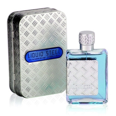 Linn Young Liquid Steel 100 ml + Perfume Sample Spray Azzaro Chrome