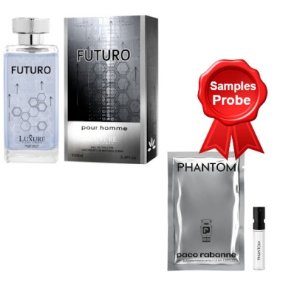 Luxure Futuro 100 ml + Perfume Sample Paco Rabanne Phantom
