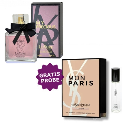 Luxure My Precious 100 ml + Perfume Sample Spray Yves Saint Laurent Mon Paris