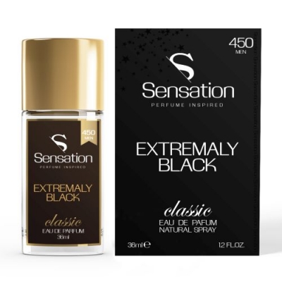 Sensation 450 Men Extremaly Black - Eau de Parfum for Men 36 ml