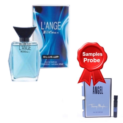 Blue Up Lange Bleu 100 ml + Perfume Sample Spray Thierry Mugler Angel