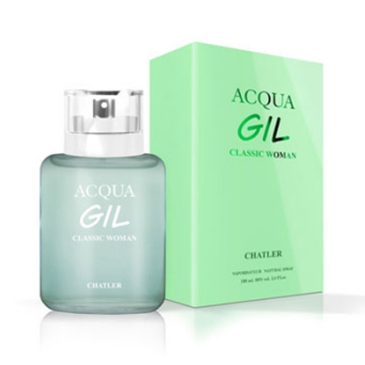 Chatler Acqua Gil Classic Woman 100 ml + Perfume Sample Spray Armani Acqua Di Gioia