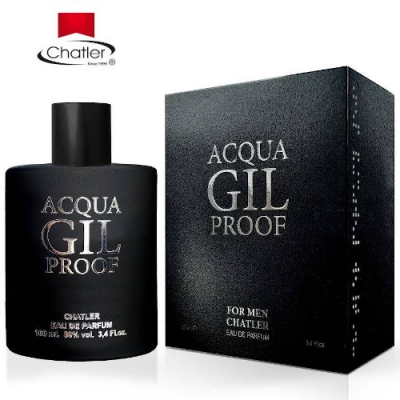 Chatler Acqua Gil Proof Men 100 ml + Perfume Sample Spray Armani Acqua Profumo