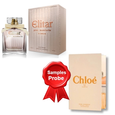 Chatler Elitar Pink Mandarin 100 ml + Perfume Sample Spray Chloé Rose Tangerine