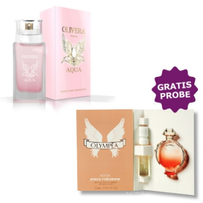 Chatler Olivera Aqua Woman 100 ml + Perfume Sample Spray Paco Rabanne Olympea Aqua
