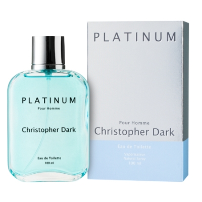 Christopher Dark Platinum Men 100 ml + Perfume Sample Spray Azzaro Chrome