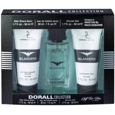 Dorall Islanders - Set for Men, Eau de Toilette, Shaving Balm, Shower Gel