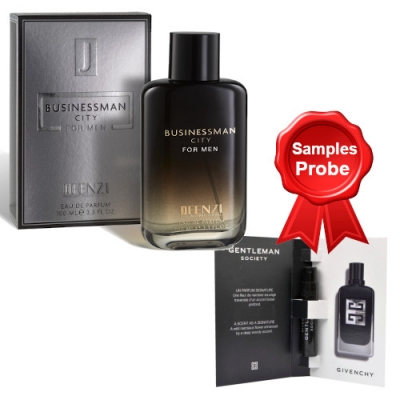 JFenzi Businessman CITY Eau de Parfum 100 ml + Perfume Sample Givenchy Gentleman Society
