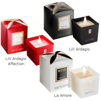JFenzi Natural Soy Candle - Promotional Set 3 pcs., La Amore, Lili Ardagio Affection, Lili Ardagio
