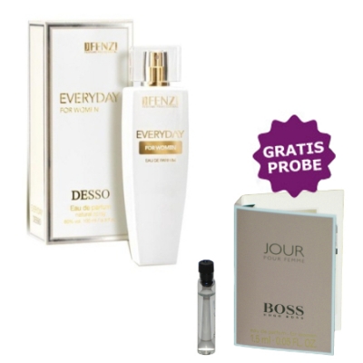 JFenzi Desso Everyday 100 ml + Perfume Sample Spray Hugo Boss Jour Femme