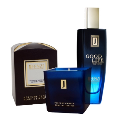 JFenzi Good Life Woman - Promotional Set, Eau de Parfum for Women, Natural Soy Candle