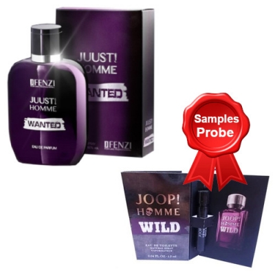 JFenzi Juust! Homme Wanted 100 ml + Perfume Sample Spray Joop! Homme Wild