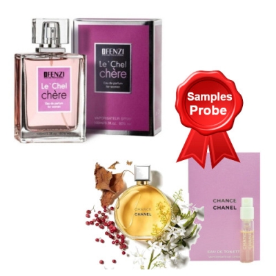 JFenzi Le Chel Chere 100 ml + Perfume Sample Spray Chanel Chance