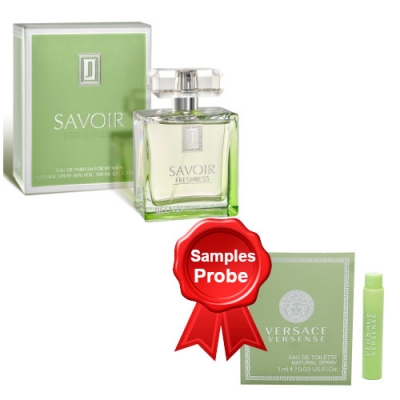 JFenzi Savoir Freshness 100 ml + Perfume Sample Spray Versace Versense