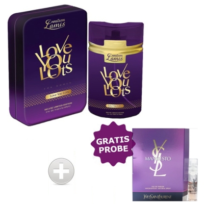 Lamis Love You Lots de Luxe 100 ml + Perfume Sample Spray YSL Manifesto