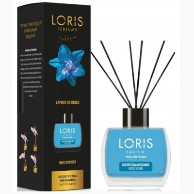 Loris Egzotiškas mišinys, Kambario kvapas, aromato difuzorius su lazdelėmis 120 ml