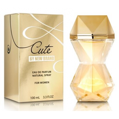 New Brand Cute 100 ml + Perfume Sample Spray Paco Rabanne Lady Million Eau My Gold