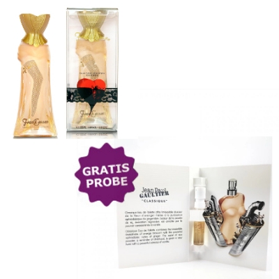 New Brand French Cancan 100 ml + Perfume Sample Spray Jean Paul Gaultier Classique