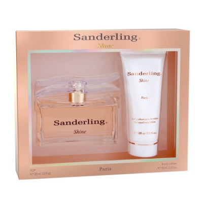 Paris Bleu Sanderling Shine - Set for Women, Eau de Parfum, Bodylotion